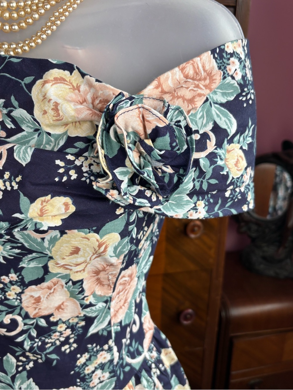 Vintage 80’s Romantic Jessica McClintock GUNNESAX Dress (Fits Modern US M) - Picture 8 of 11